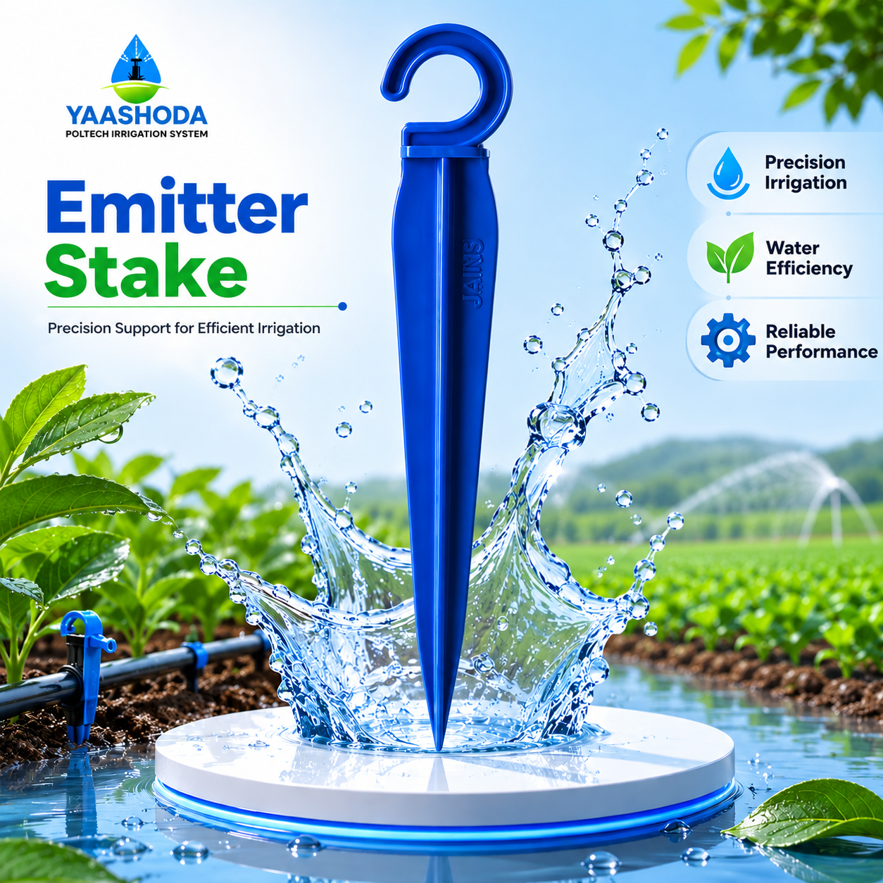 Emitter Stake Drip Irrigation system for pack 10