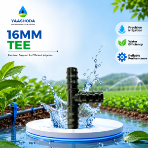 16 mm Tee Connector drip irrigation for Pack 100